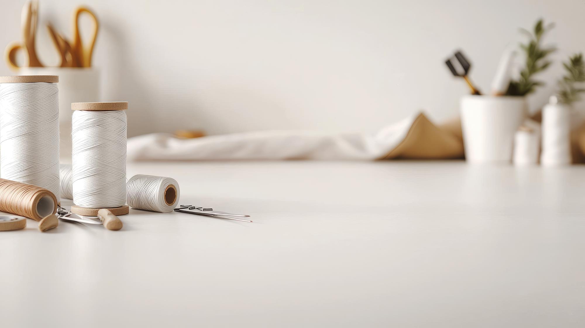 Wnętrze pracowni haftu z naturalnym oświetleniem